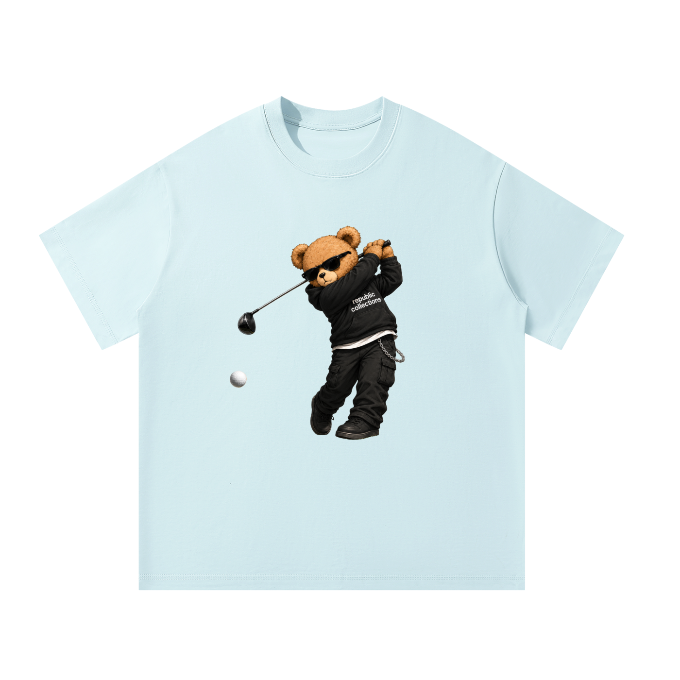 Graphic Golfer Bear Oversized Tee
