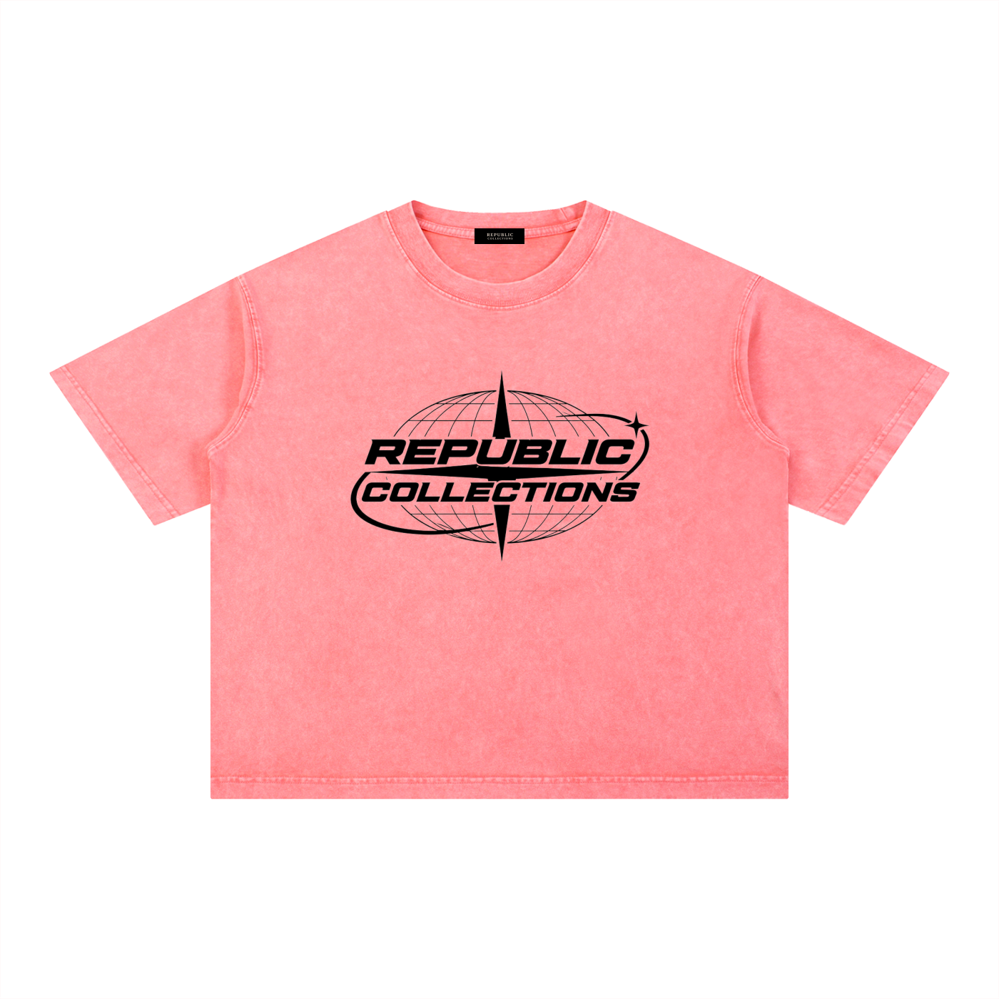 Washed Boxy Graphic Logo Tee