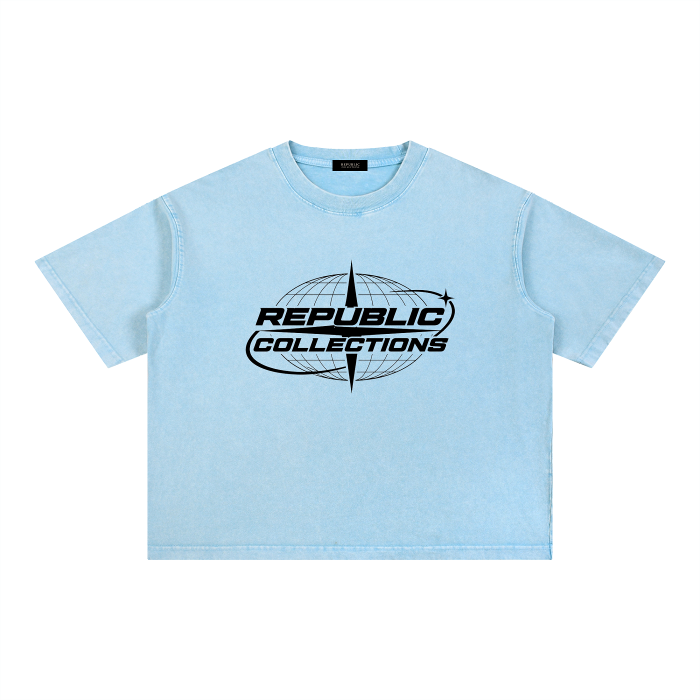 Washed Boxy Graphic Logo Tee