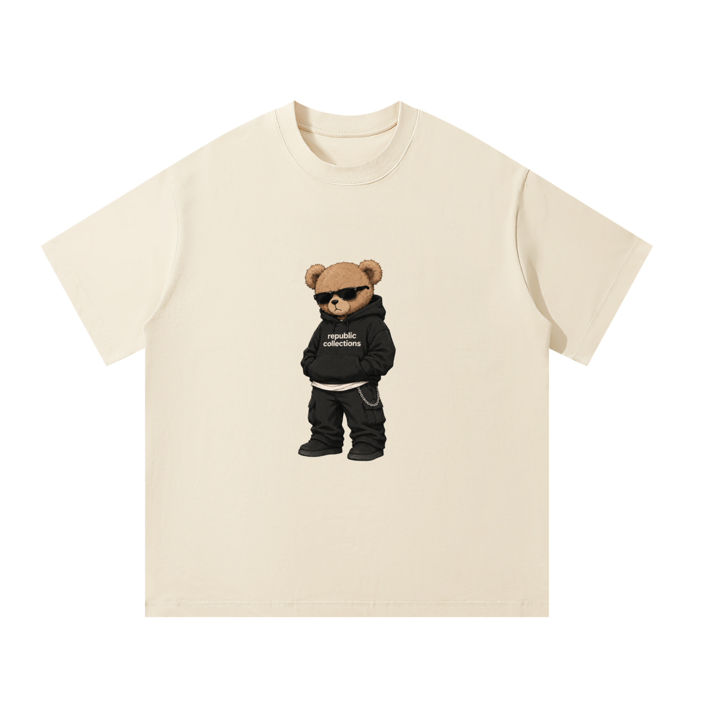 Teddy Bear Graphic Oversized T-Shirt