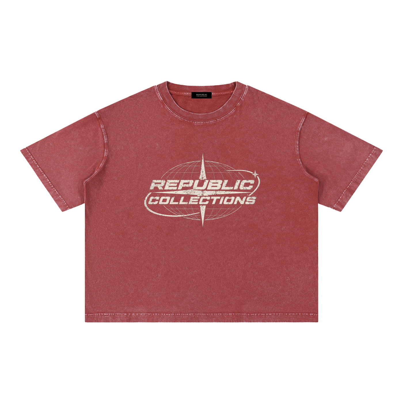 Washed Boxy Graphic Logo Tee