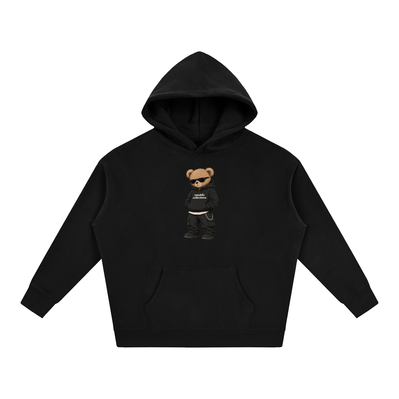 Graphic Bear Oversized Hoodie