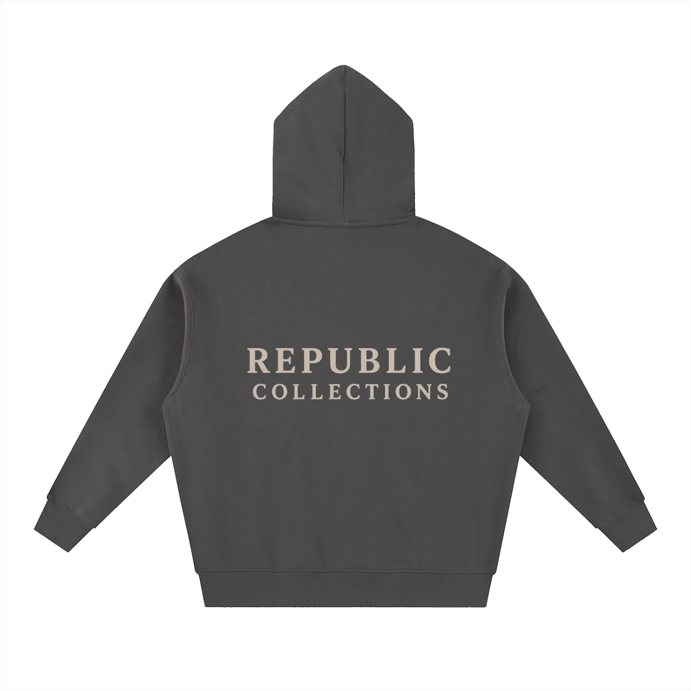 Basic Logo Oversized Fleece Boxy Hoodie