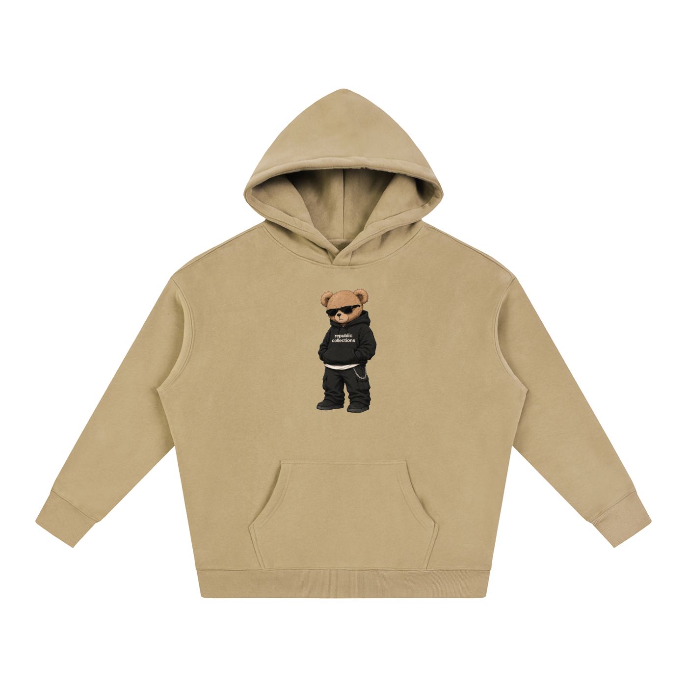 Graphic Bear Oversized Hoodie