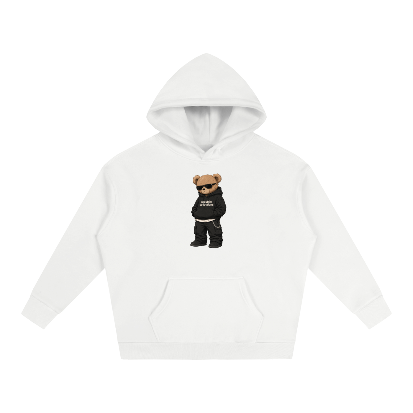 Graphic Bear Oversized Hoodie