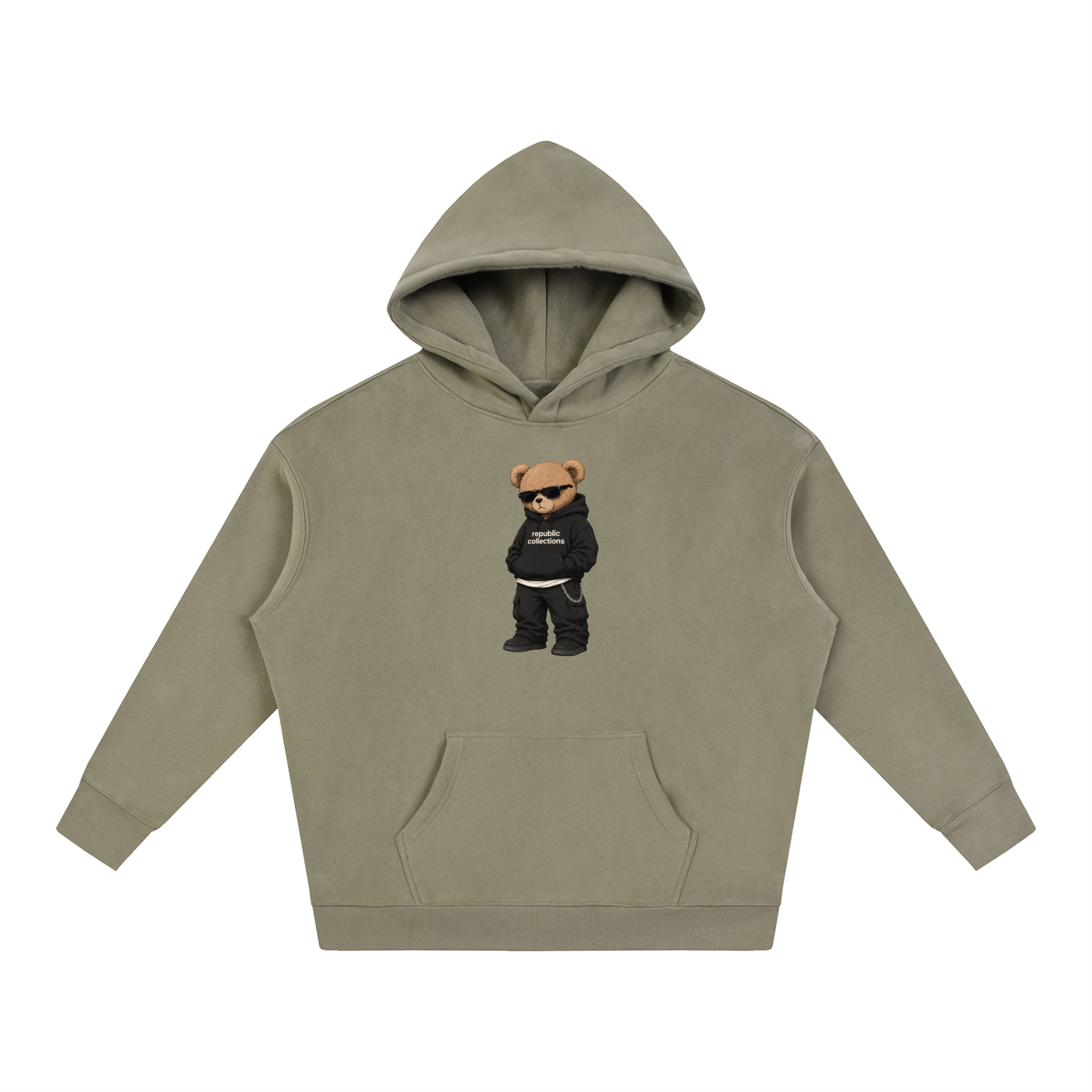Graphic Bear Oversized Hoodie