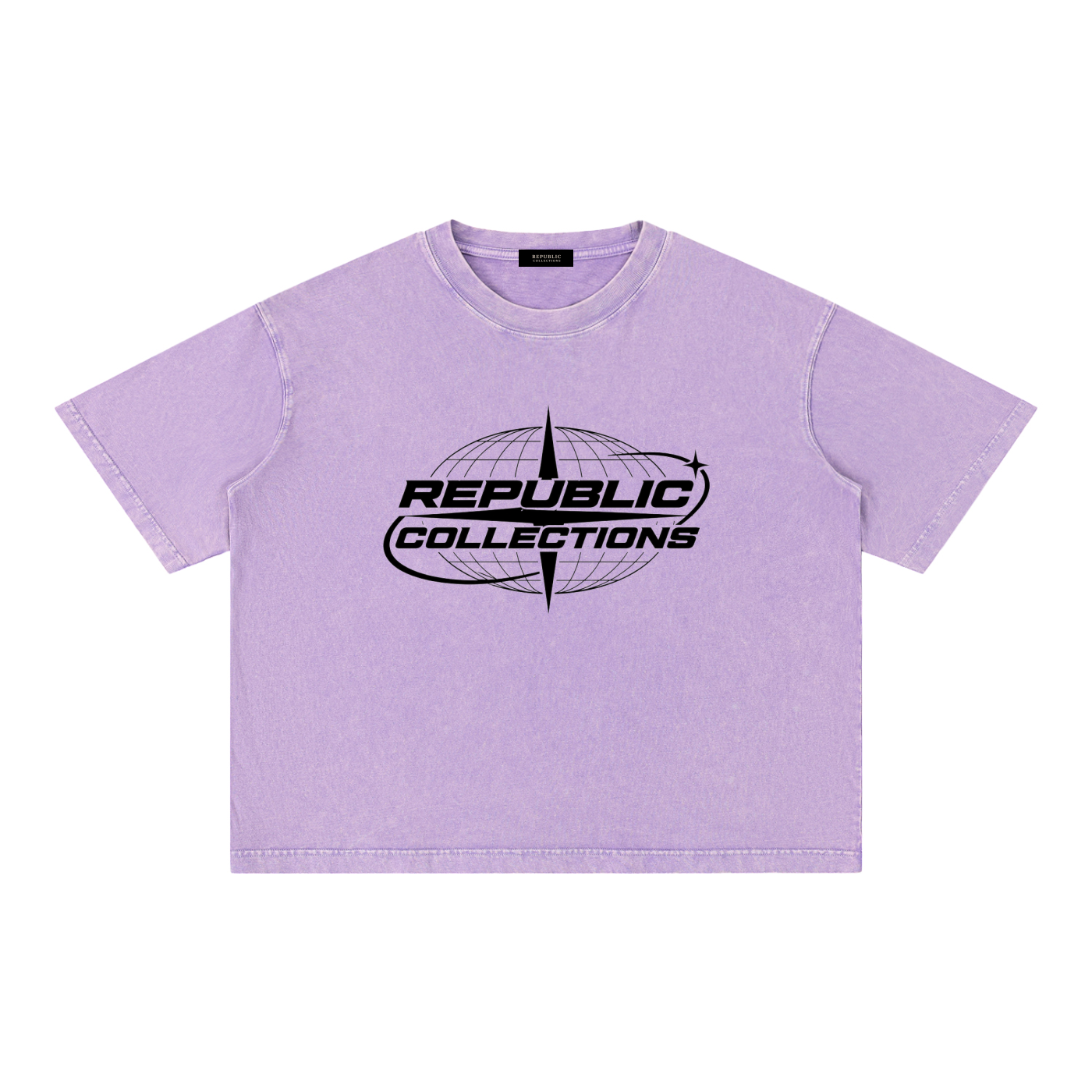 Washed Boxy Graphic Logo Tee