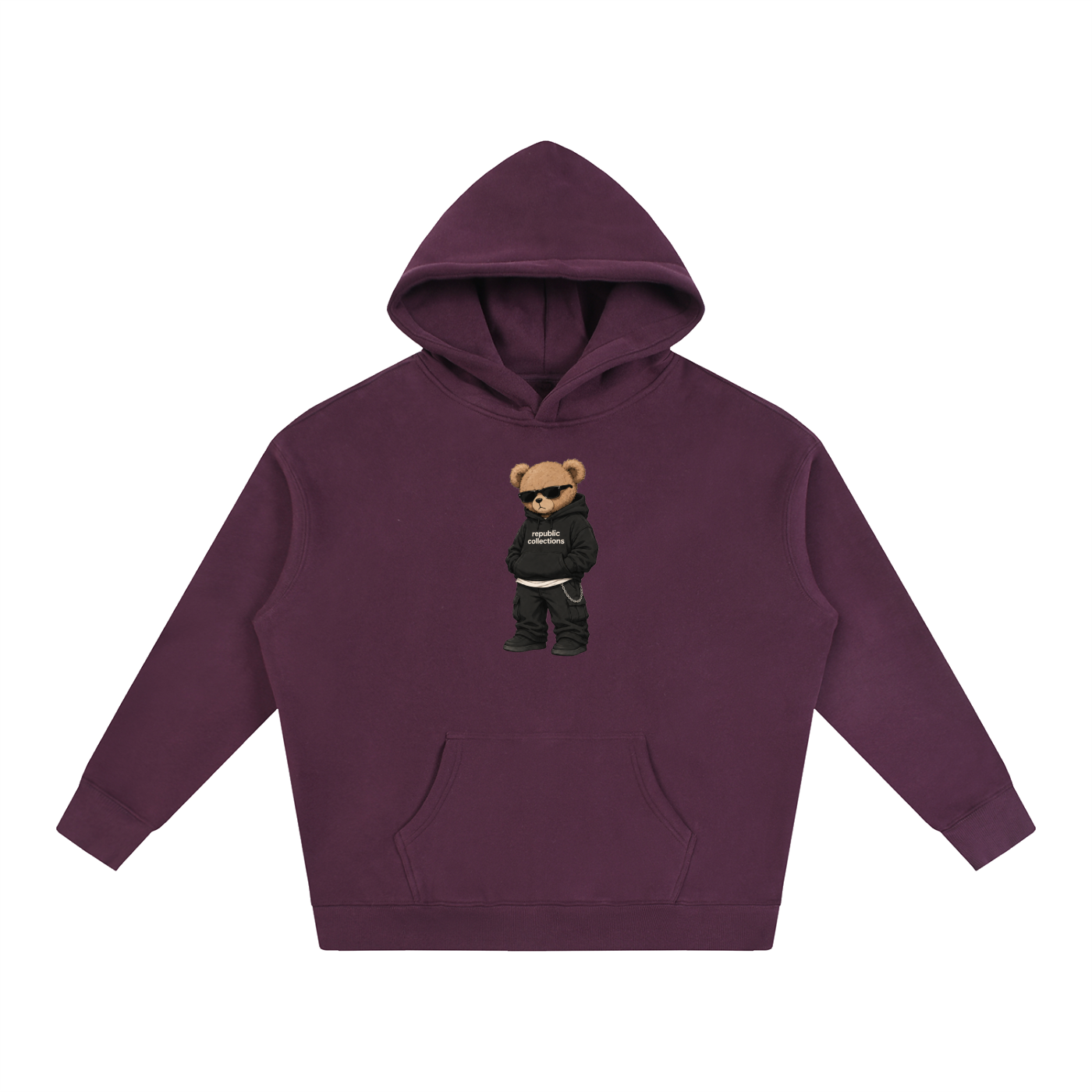 Graphic Bear Oversized Hoodie