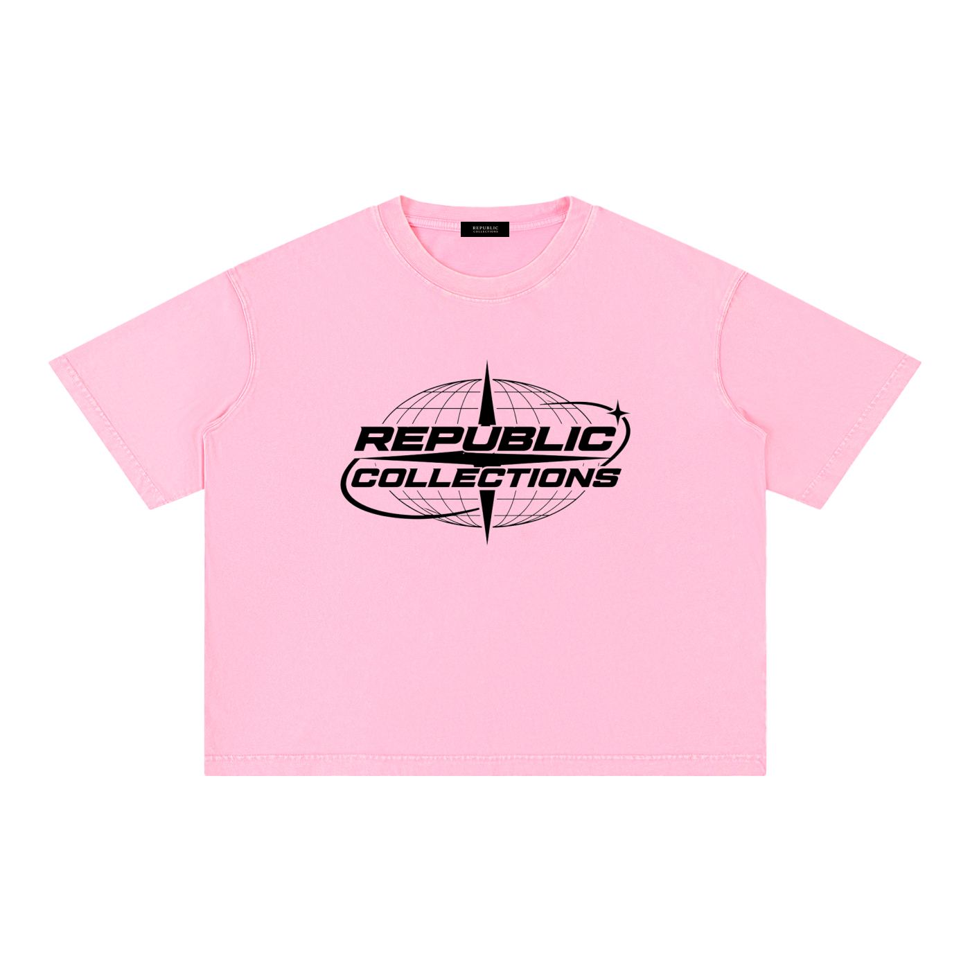 Washed Boxy Graphic Logo Tee