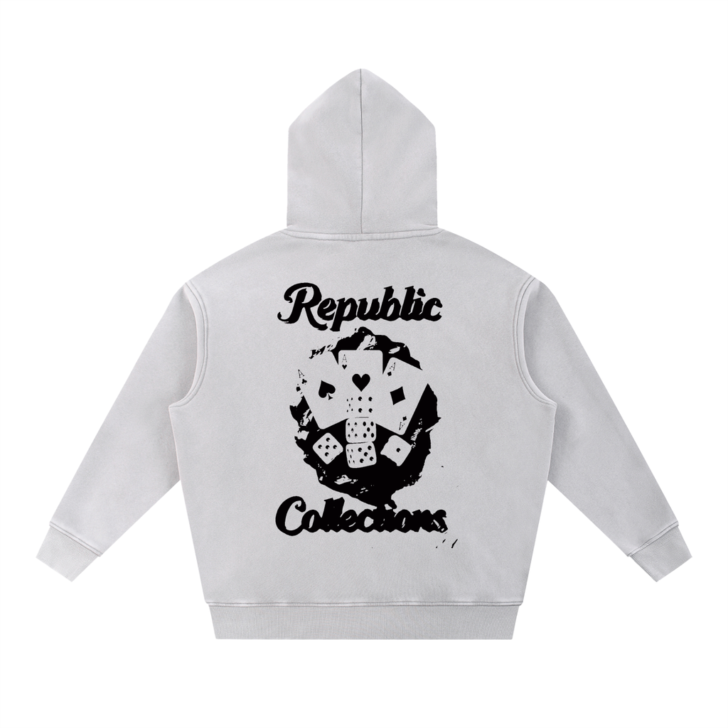Card Collection Washed Oversize Hoodie