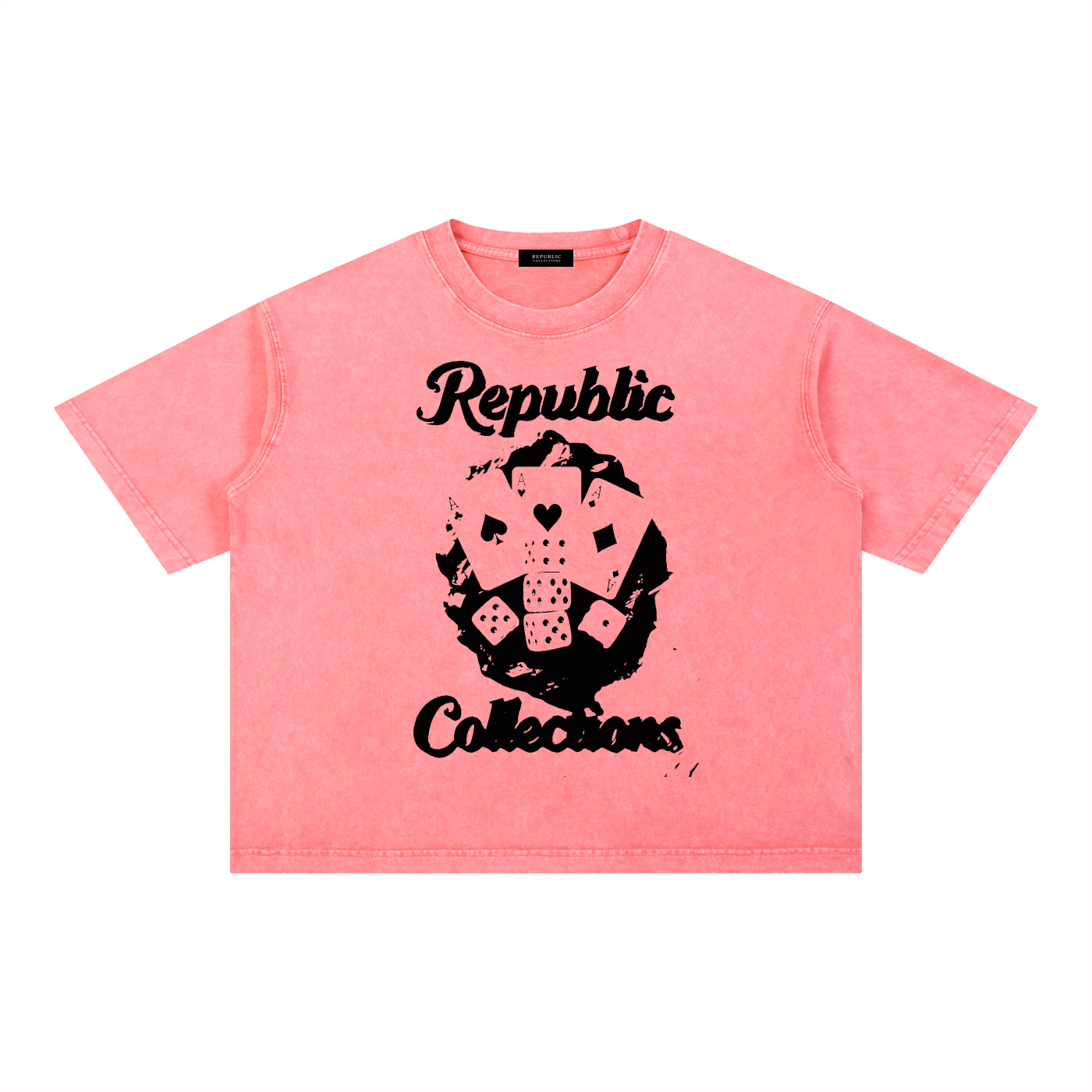 Card Collection Washed Boxy T-Shirt