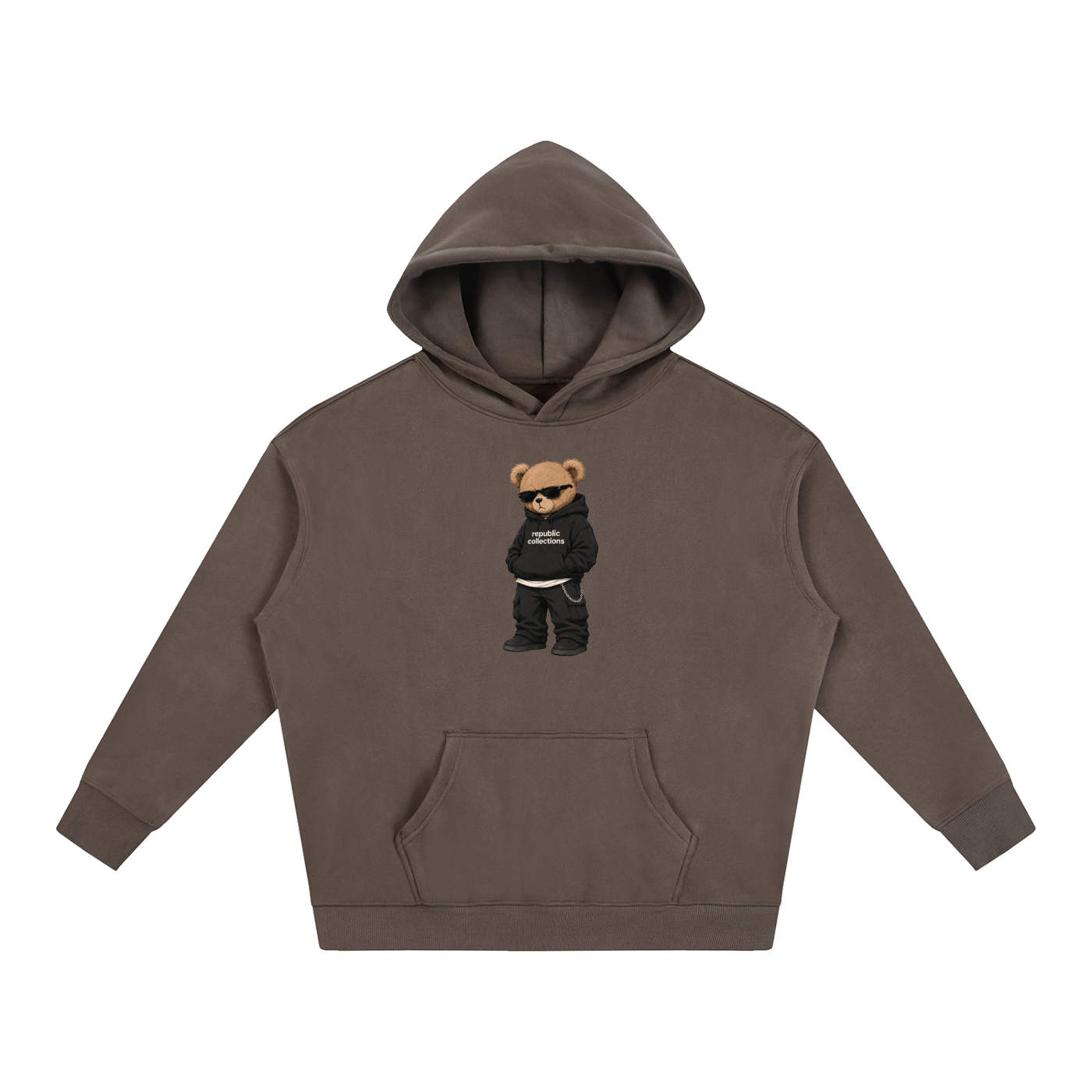 Graphic Bear Oversized Hoodie