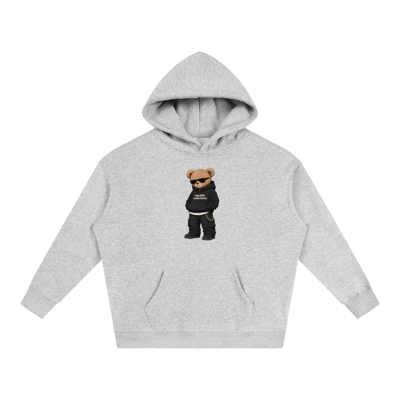 Graphic Bear Oversized Hoodie