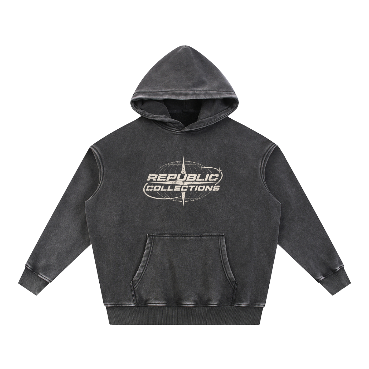 Washed Graphic Oversize Hoodie