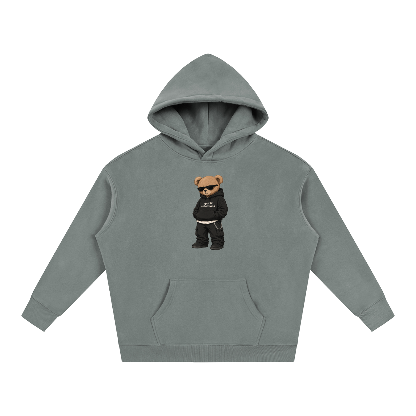 Graphic Bear Oversized Hoodie
