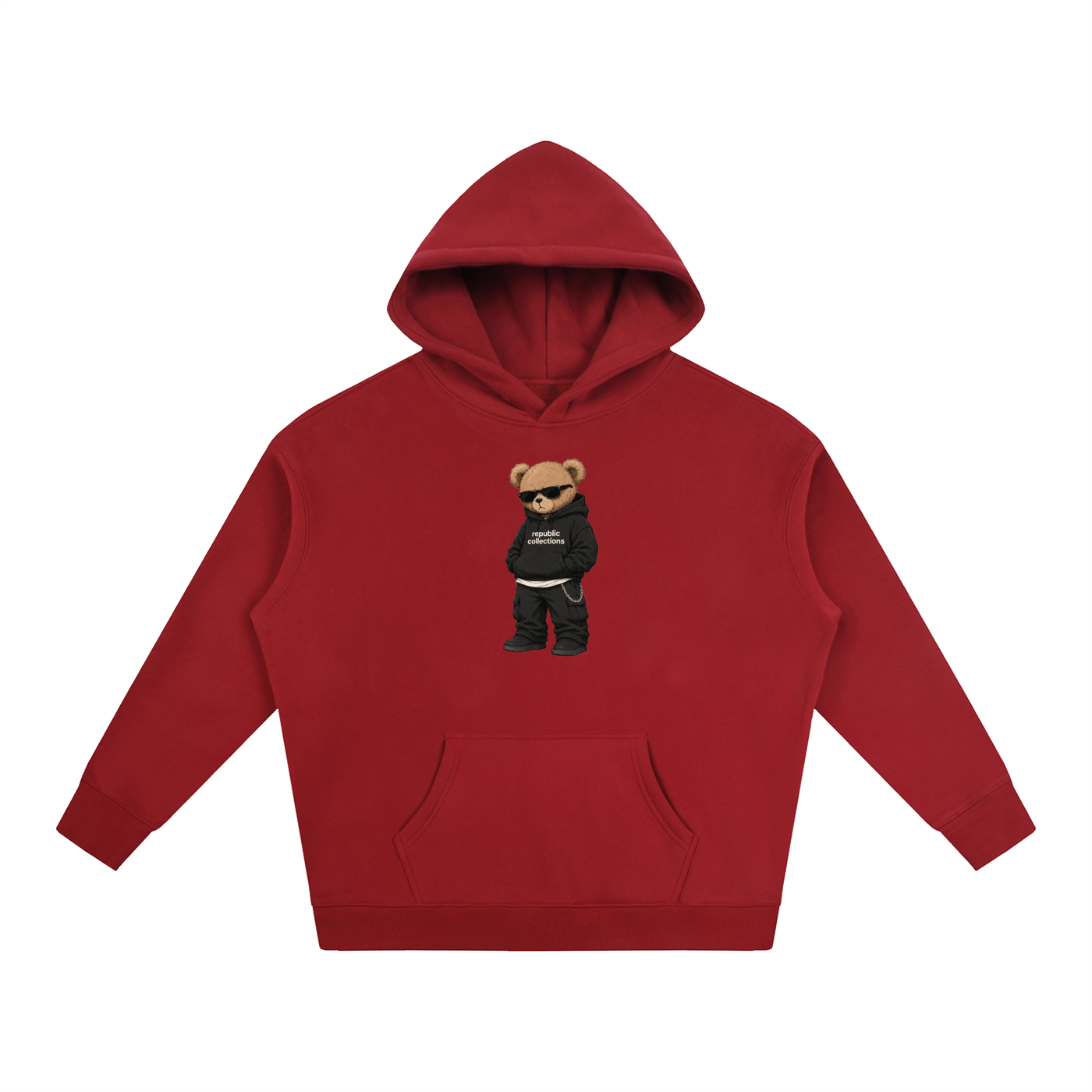 Graphic Bear Oversized Hoodie