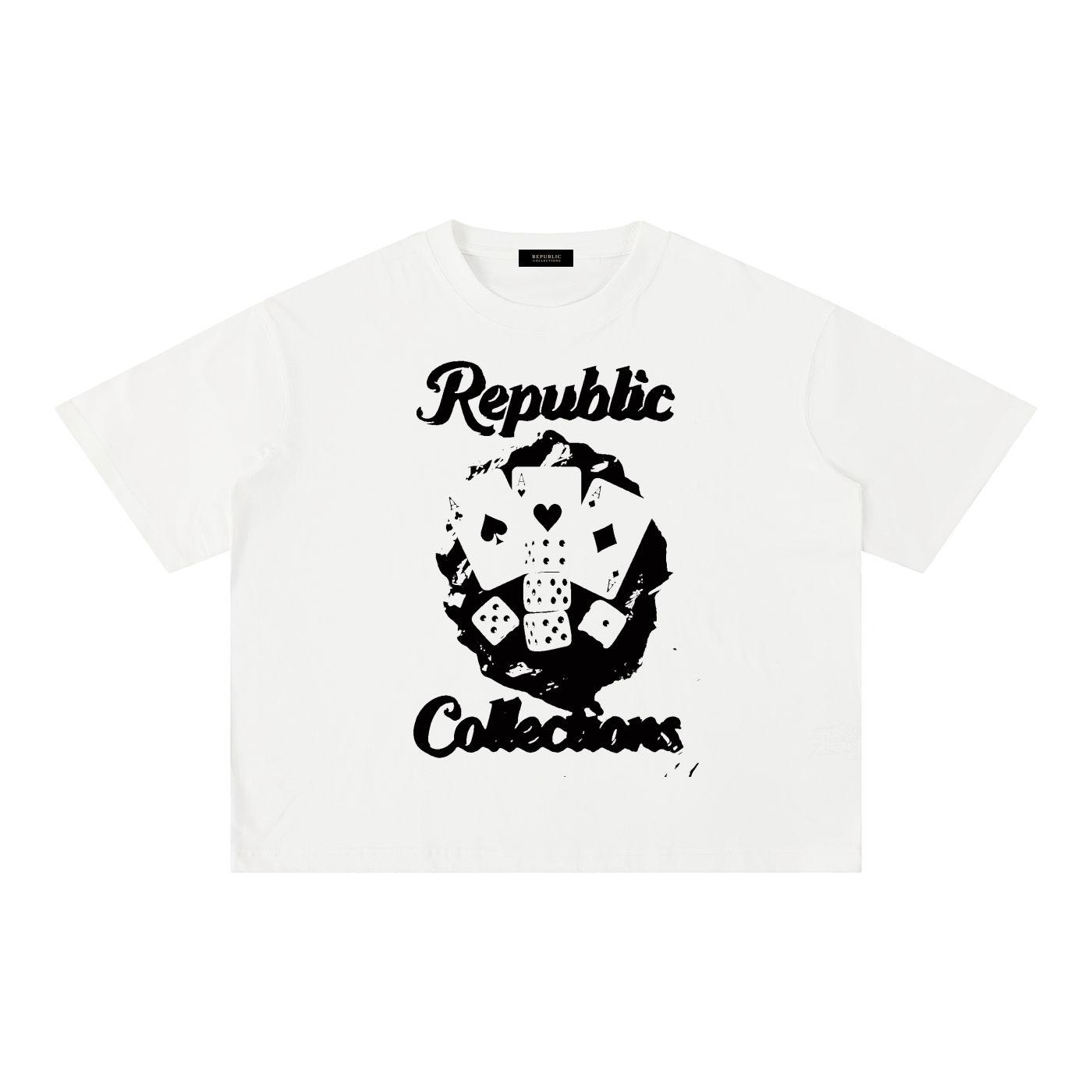 Card Collection Washed Boxy T-Shirt