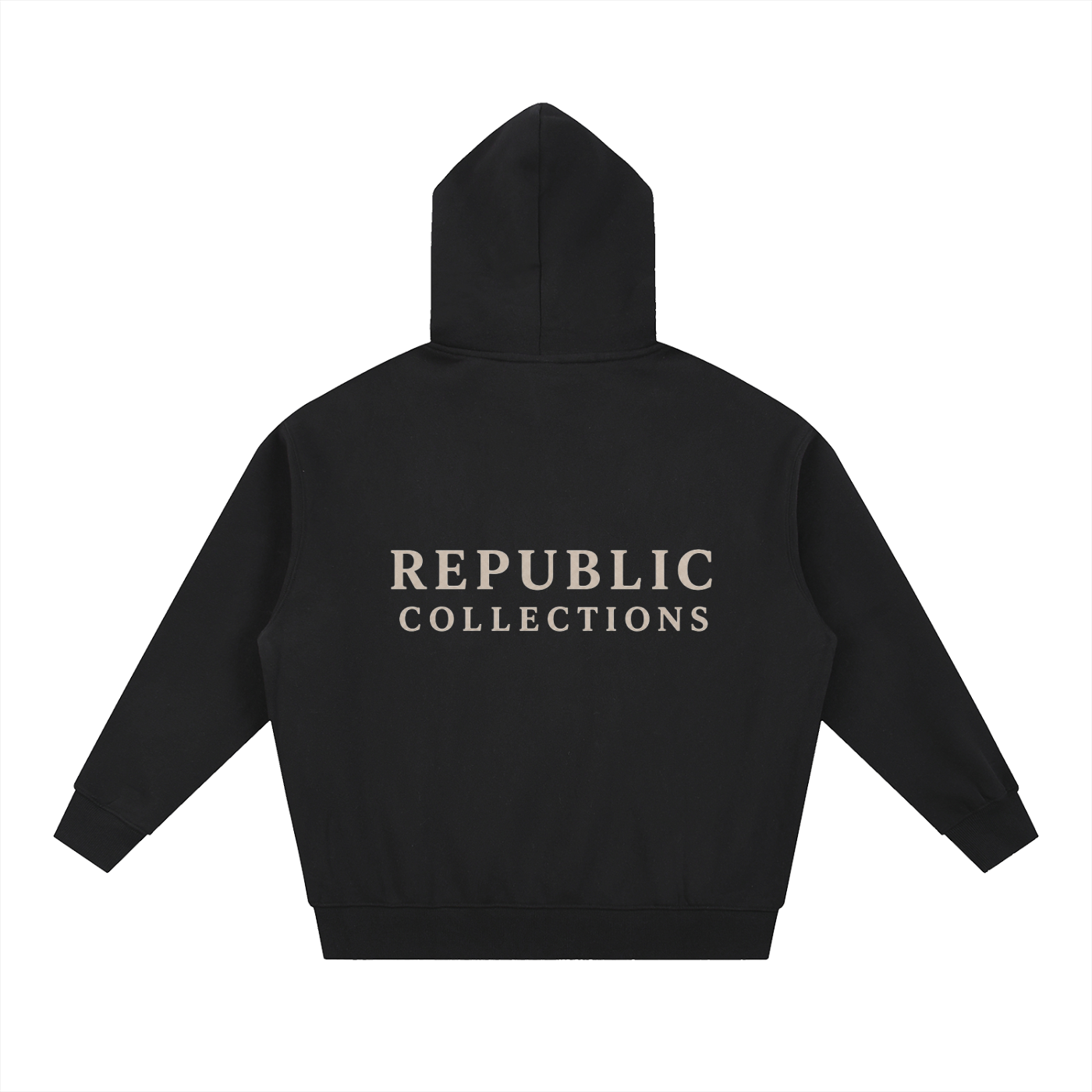 Basic Logo Oversized Fleece Boxy Hoodie