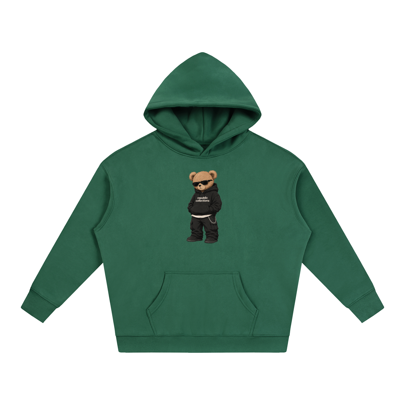 Graphic Bear Oversized Hoodie