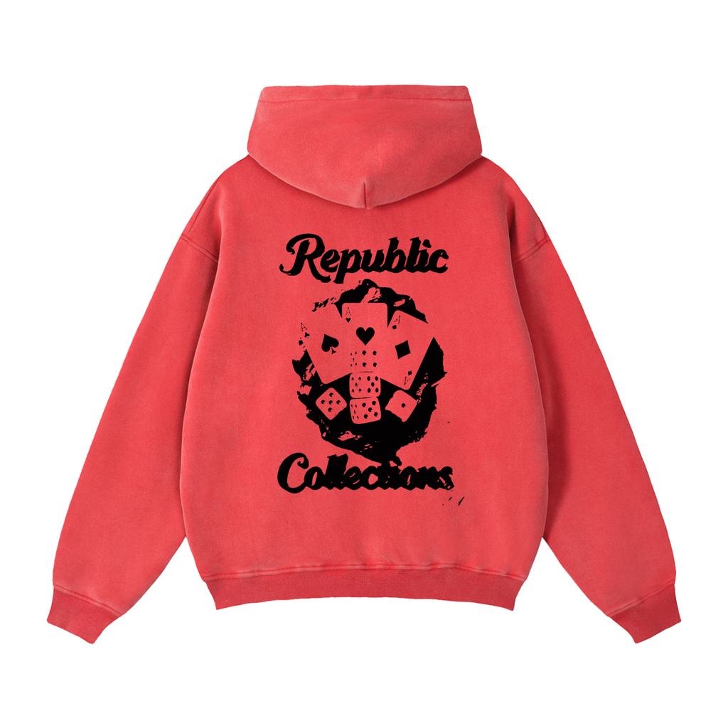 Card Collection Zip Boxy Hoodie