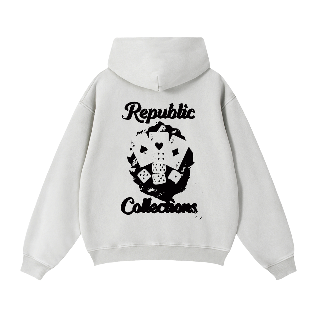 Card Collection Zip Boxy Hoodie