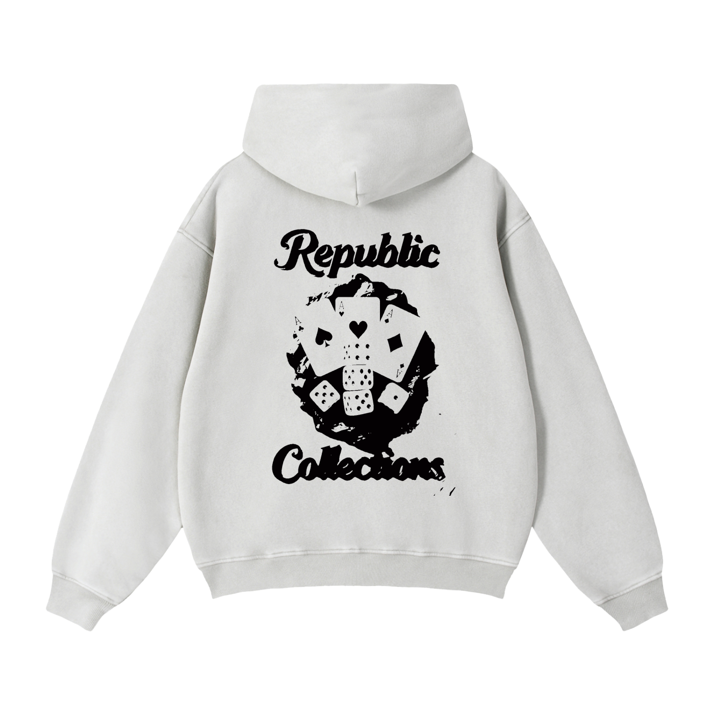Card Collection Zip Boxy Hoodie