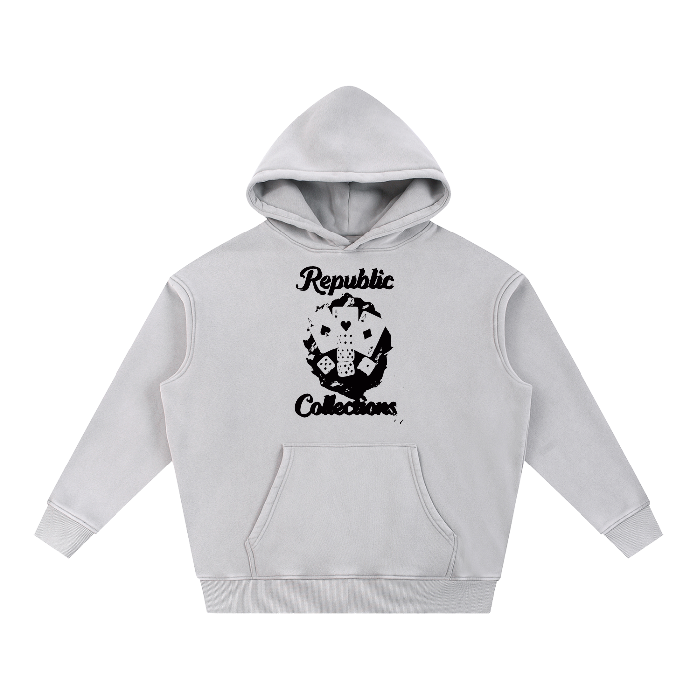 Card Collection Washed Oversize Hoodie