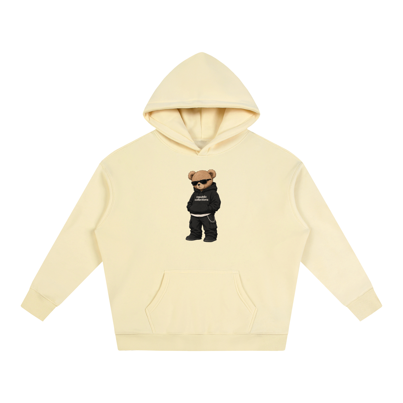 Graphic Bear Oversized Hoodie