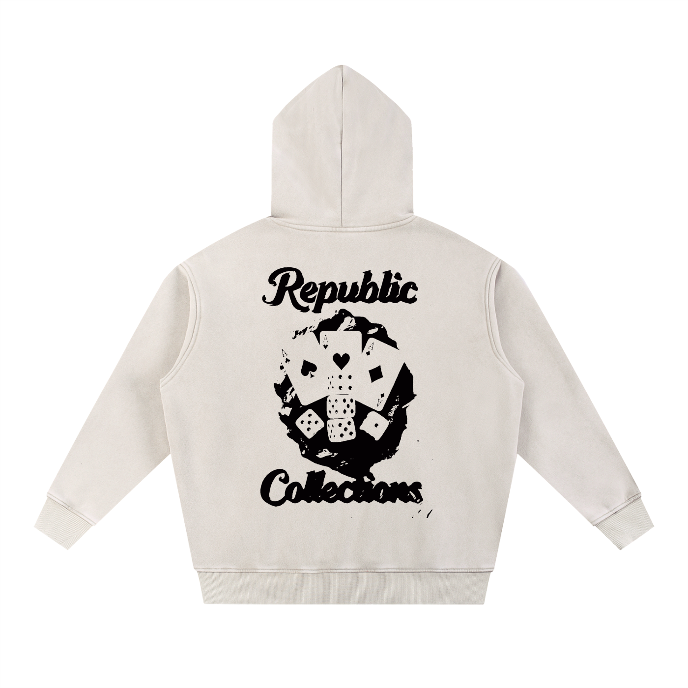 Card Collection Washed Oversize Hoodie