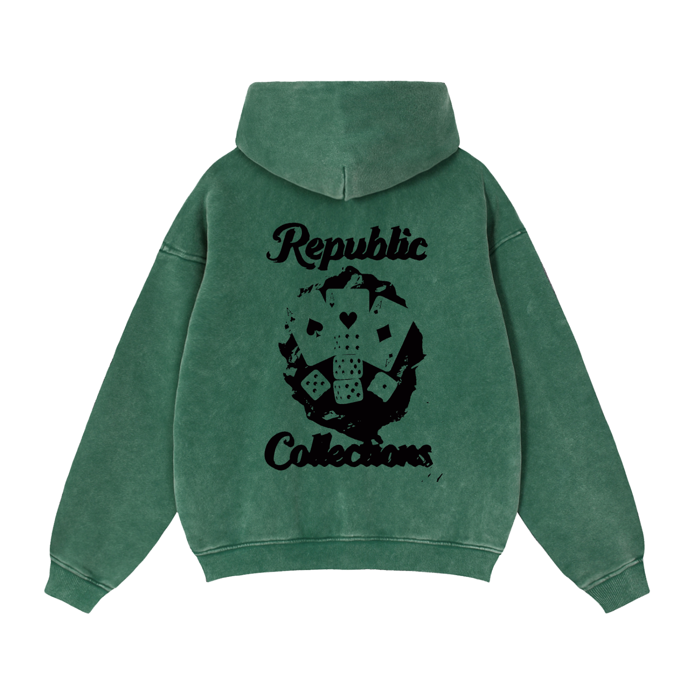Card Collection Zip Boxy Hoodie