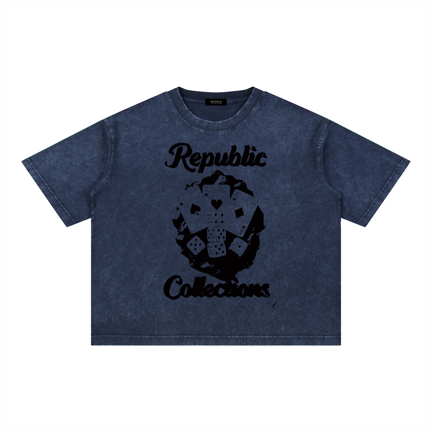 Card Collection Washed Boxy T-Shirt