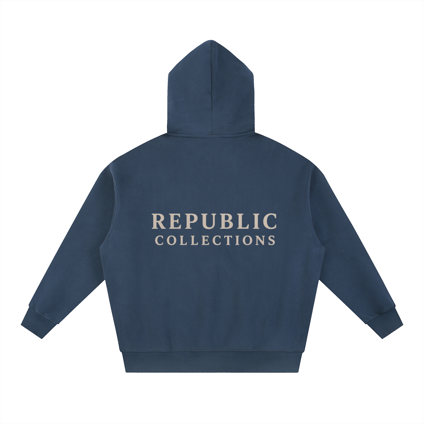 Basic Logo Oversized Fleece Boxy Hoodie