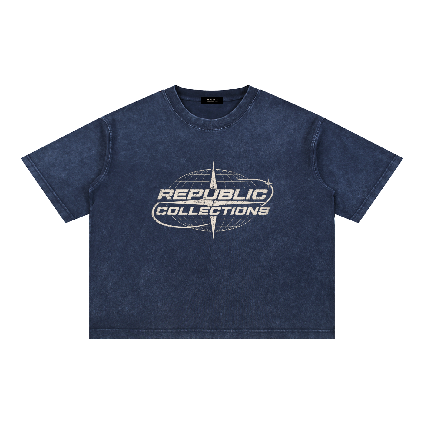 Washed Boxy Graphic Logo Tee