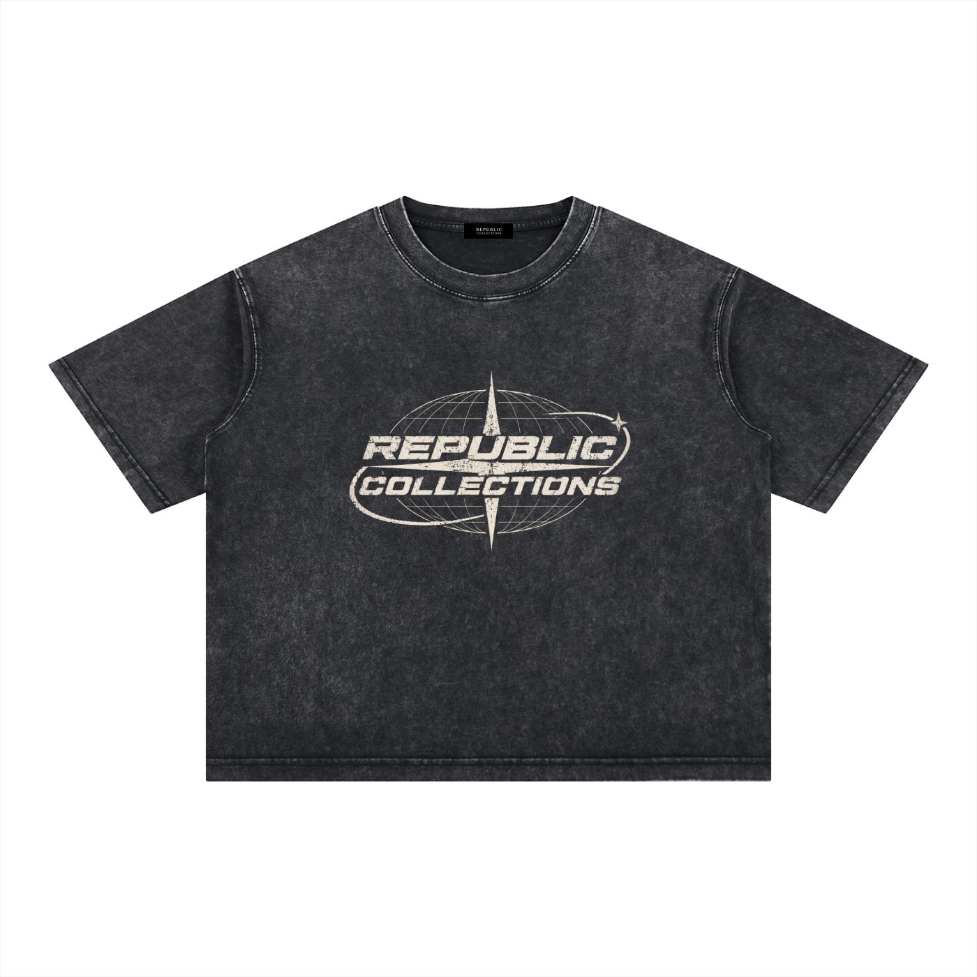 Washed Boxy Graphic Logo Tee