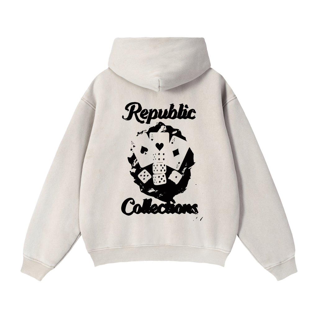 Card Collection Zip Boxy Hoodie