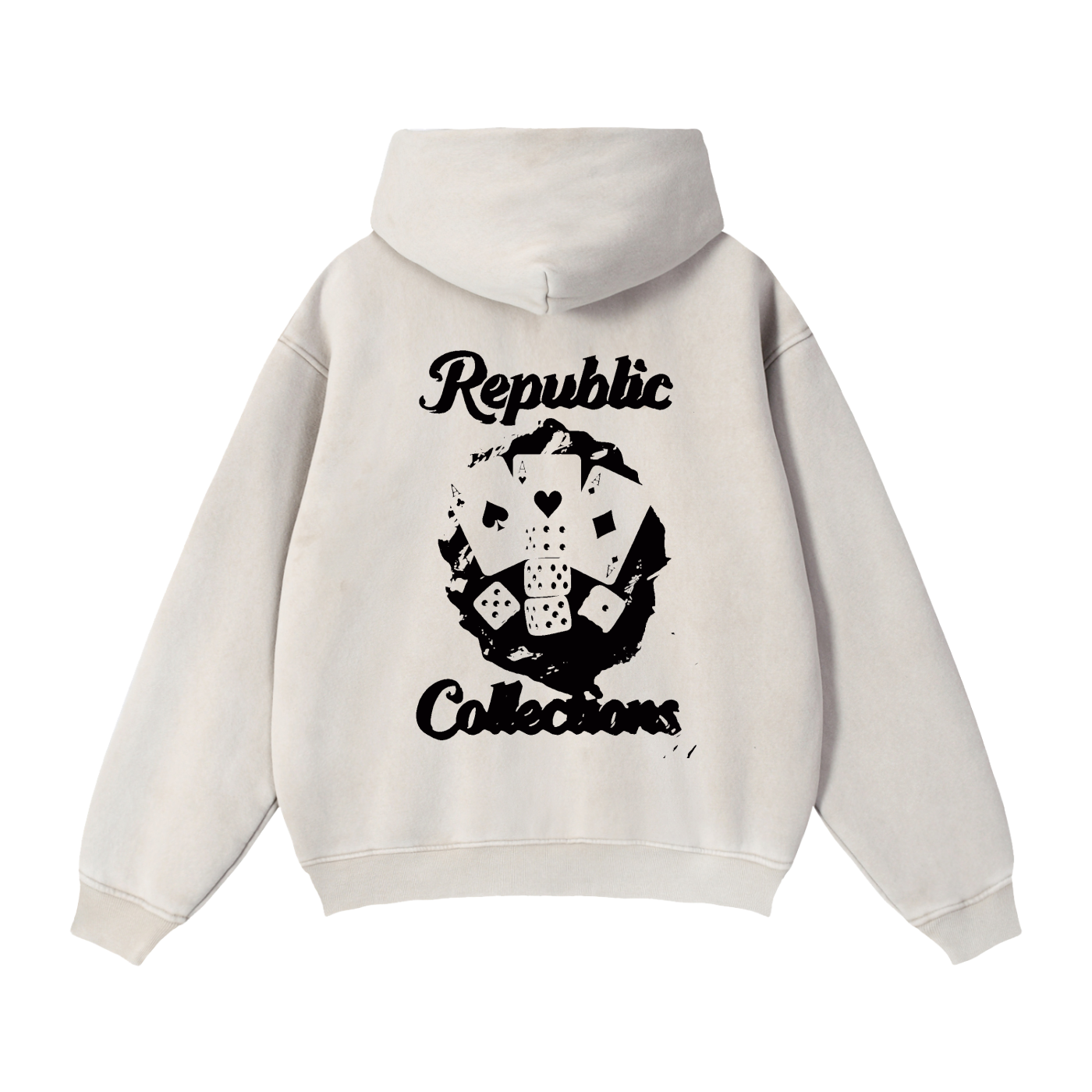 Card Collection Zip Boxy Hoodie