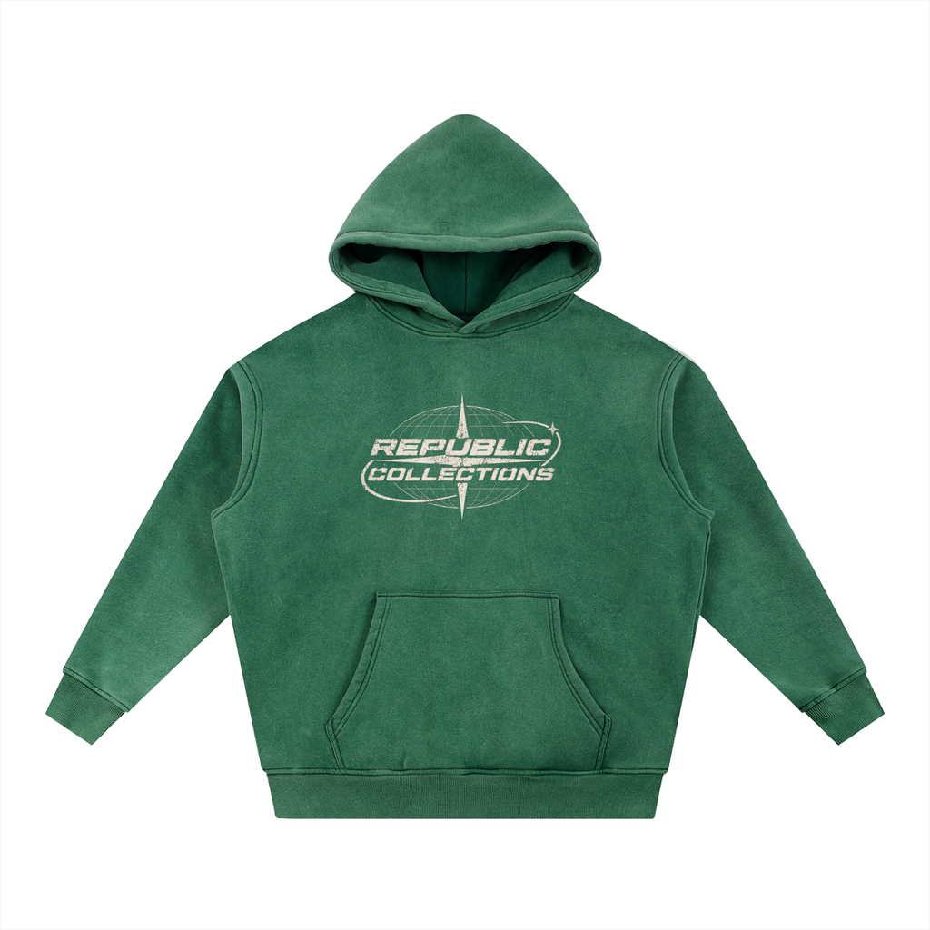 Washed Graphic Oversize Hoodie