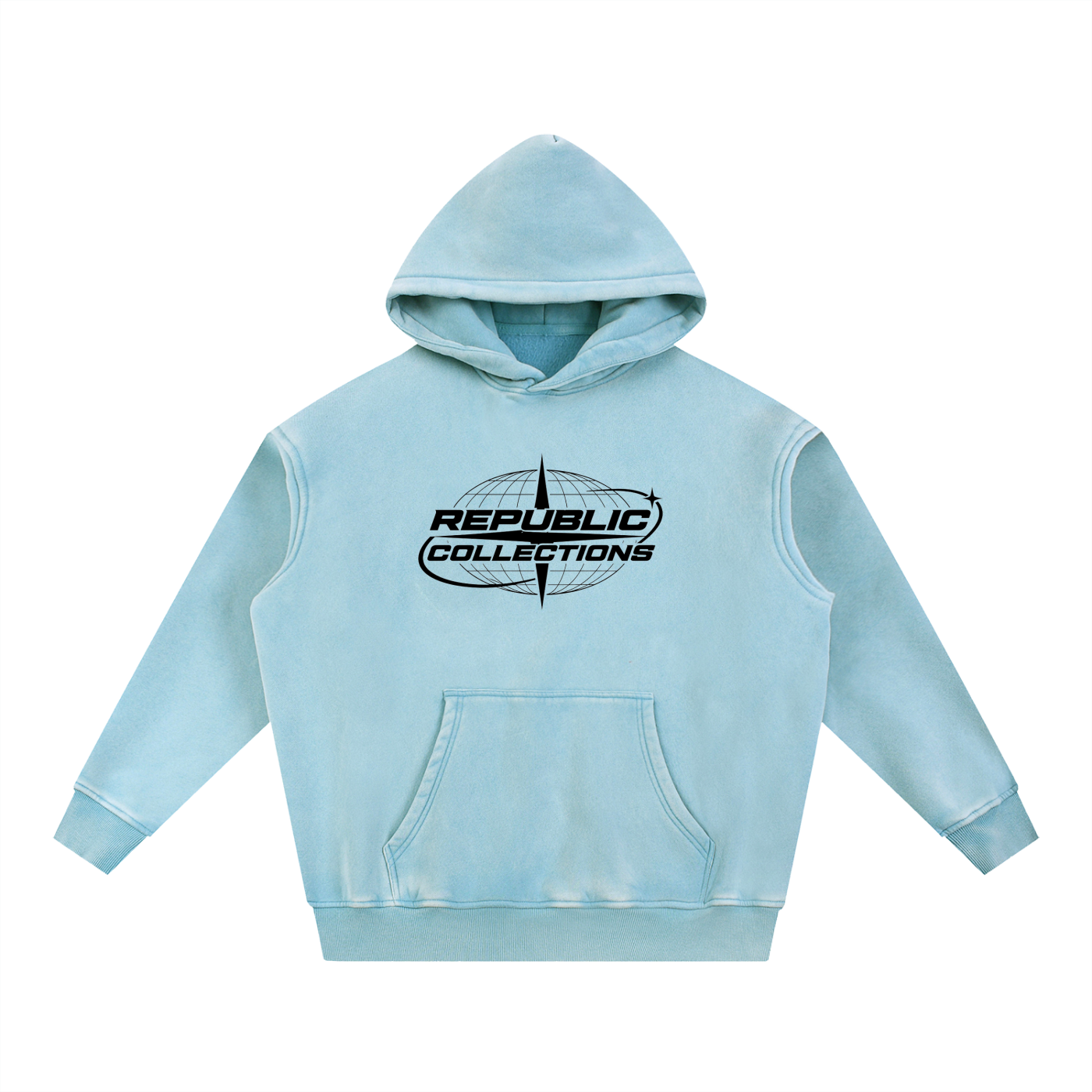 Washed Graphic Oversize Hoodie